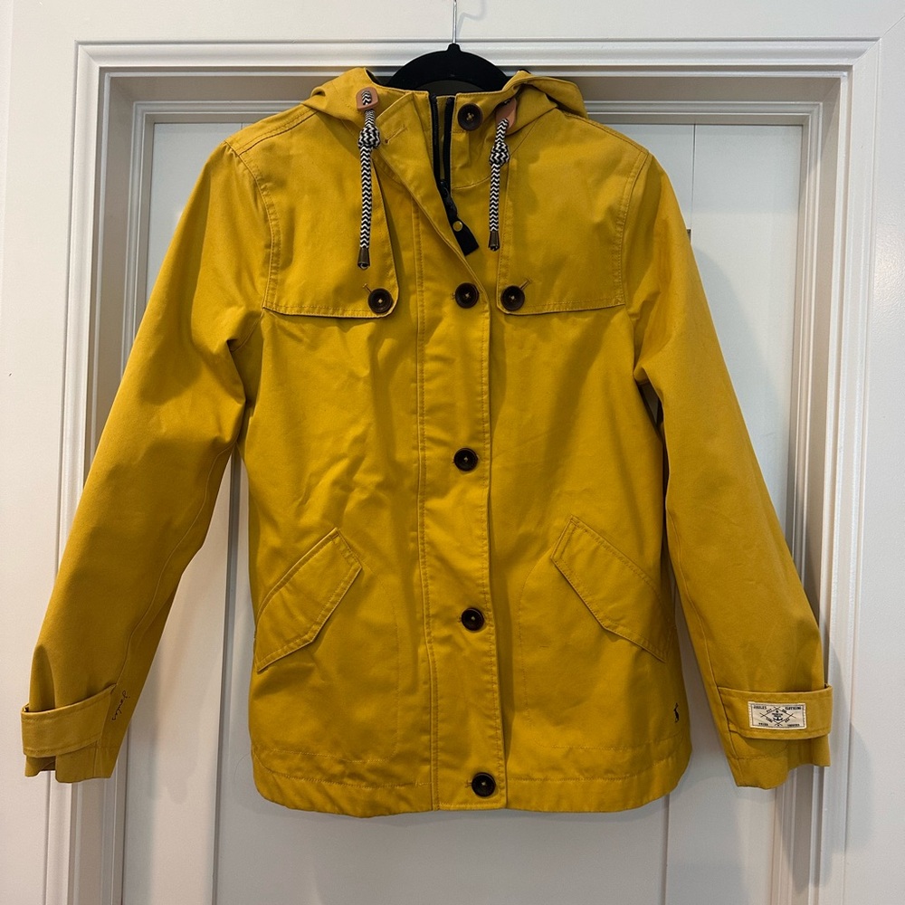 Classic Yellow Joules Waterproof Rain Jacket 6